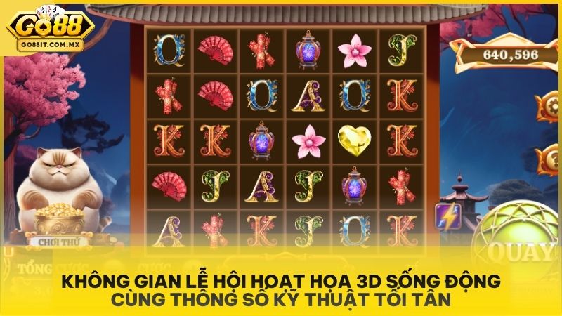 Game Nổ Hũ Mèo Tài Lộc Go88 - Rước Cát Tường, Hứng Vàng Ròng Đại Phát 1 Khám phá giao diện game Mèo Tài Lộc Go88 vô cùng rực rỡ và sinh động