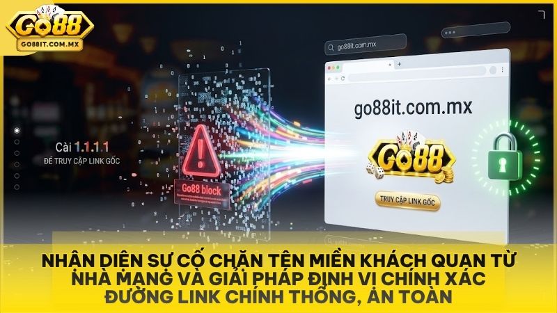 Nhận diện sự cố chặn tên miền khách quan từ nhà mạng và giải pháp định vị chính xác đường link chính thống, an toàn