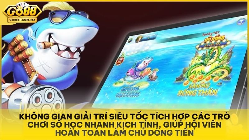 Không gian giải trí siêu tốc tích hợp các trò chơi số học nhanh kịch tính, giúp hội viên hoàn toàn làm chủ dòng tiền.