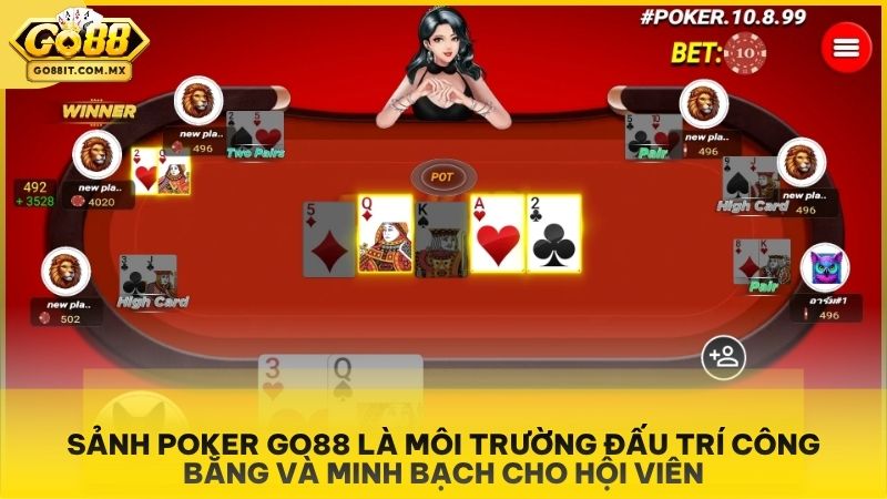 Poker Go88 - Hướng Dẫn Luật Chơi Và Chiến Thuật Đỉnh Cao Cho Hội Viên 1 Môi trường cạnh tranh P2P công bằng giữa người chơi với người chơi